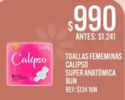 Supermercados Todo Calipso toallas femeninas oferta