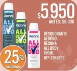 Supermercados Todo Rexona all body deo oferta