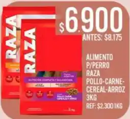 Supermercados Todo Raza alimento p/perro raza pollo-carne-cereal-arroz oferta