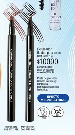 Millanel Cosmética Delineador liquido para cejas oferta