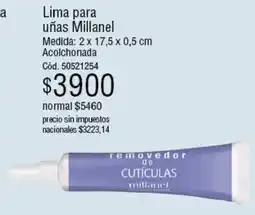 Millanel Cosmética Millanel lima para uñas oferta