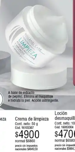 Millanel Cosmética Millanel care crema de limpieza oferta