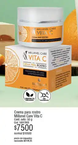 Millanel Cosmética Millanel care crema para rostro vita c oferta