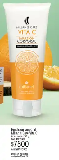 Millanel Cosmética Millanel care emulsión corporal vita c oferta