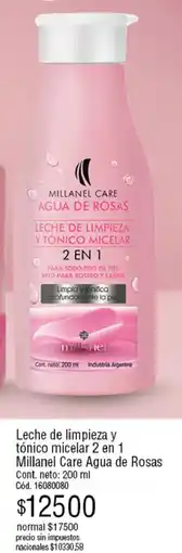 Millanel Cosmética Millanel care leche de limpieza y tónico micelar 2 en 1 oferta