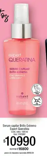 Millanel Cosmética Millanel serum capilar brillo extremo expert queratina oferta