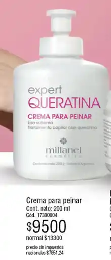 Millanel Cosmética Millanel crema para peinar oferta