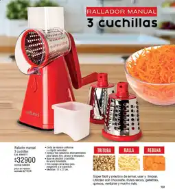 Millanel Cosmética Millanel rallador manual 3 cuchillas oferta