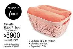 Millanel Cosmética Canasto Hojas oferta