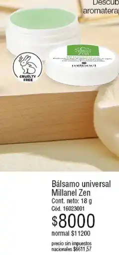 Millanel Cosmética Millanel zen bálsamo universal oferta
