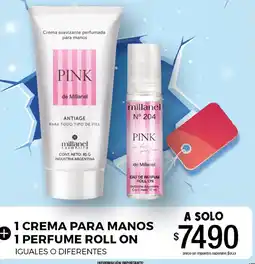 Millanel Cosmética Millanel 1 crema para manos + 1 perfume roll on oferta