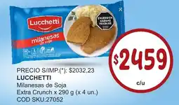 Supermercados Yaguar Lucchetti milanesas de soja extra crunch oferta