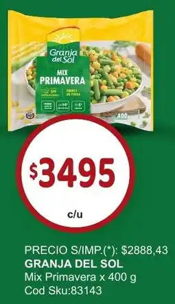 Supermercados Yaguar Granja del sol mix primavera oferta