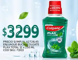 Supermercados Yaguar Colgate plax total 12 enjuague bucal oferta