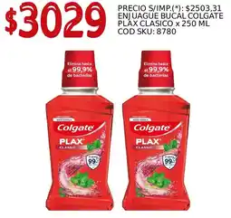 Supermercados Yaguar Colgate plax enjuague bucal clasico oferta