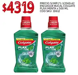 Supermercados Yaguar Colgate plax enjuague bucal menta oferta