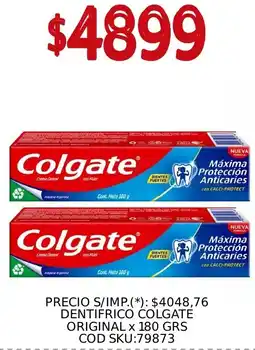 Supermercados Yaguar Colgate dentifrico original oferta