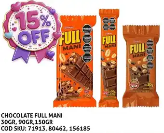 Supermercados Yaguar Full mani chocolate oferta