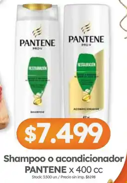Cordiez Pantene shampoo o acondicionador oferta