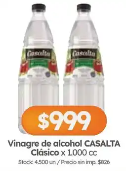 Cordiez Casalta vinagre de alcohol clásico oferta