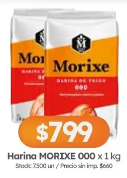 Cordiez Morixe harina de trigo 000 oferta