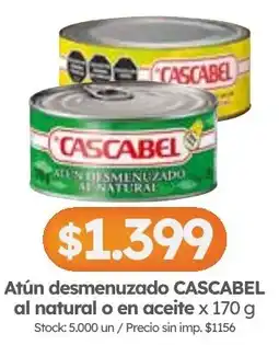 Cordiez Cascabel atún desmenuzado al natural o en aceite oferta