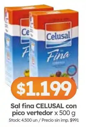 Cordiez Celusal sal fina oferta