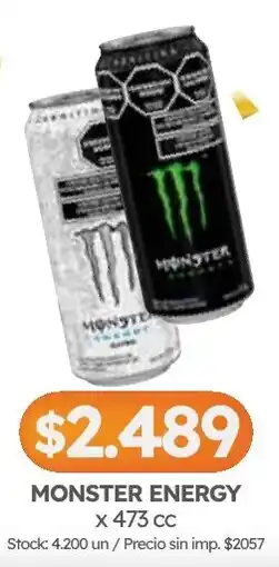 Cordiez Monster energy oferta