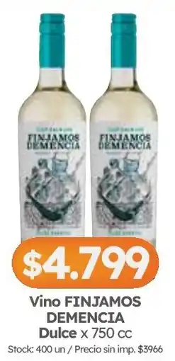 Cordiez Finjamos demencia vino dulce oferta