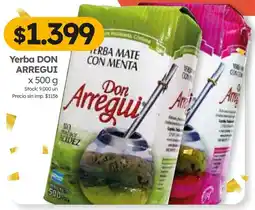 Cordiez Don arregui yerba mate con menta oferta