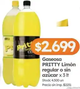 Cordiez Pritty gaseosa limón oferta