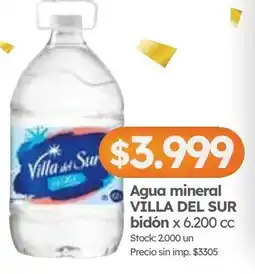 Cordiez Villa del Sur agua mineral oferta