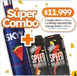 Cordiez Skyy vodka super combo oferta