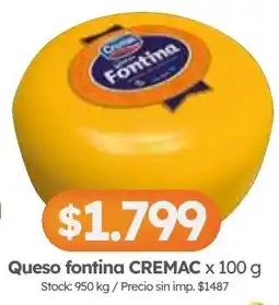 Cordiez Cremac queso fontina oferta