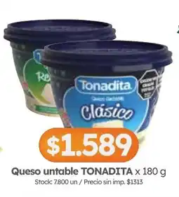 Cordiez Tonadita queso untable clásico oferta