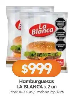 Cordiez La blanca hamburguesas oferta