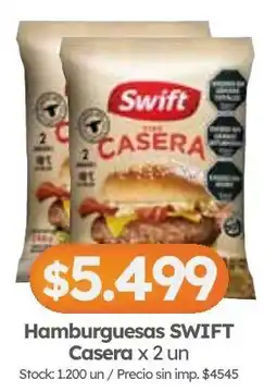 Cordiez Swift hamburguesas casera oferta