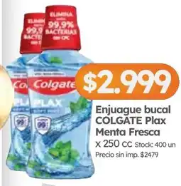 Cordiez Colgate enjuague bucal Plax Menta Fresca oferta