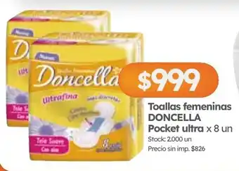 Doncella toallas femeninas
