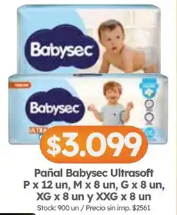 Cordiez Babysec pañal ultrasoft oferta