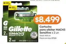 Cordiez Gillette cartucho para afeitar MACH3 Sensitive oferta