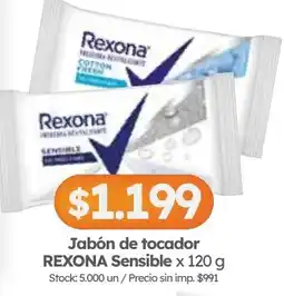 Cordiez Rexona jabón de tocador oferta
