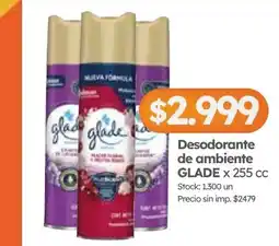 Cordiez Glade desodorante de ambiente oferta