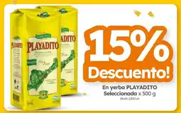 Cordiez Playadito yerba seleccionada oferta