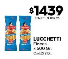 Diarco Lucchetti - fideos x 500 gr oferta