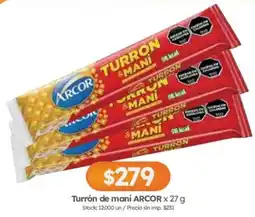 Cordiez Arcor turron de mani oferta