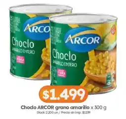 Cordiez Arcor choclo grano amarillo entero oferta