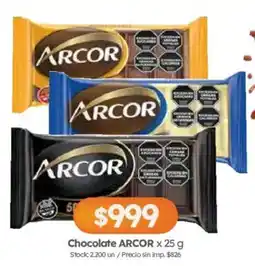 Cordiez Arcor chocolate oferta