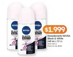 Cordiez Nivea desodorante black & white roll on oferta