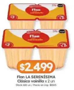 Cordiez La serenisima flan clasico vainilla oferta